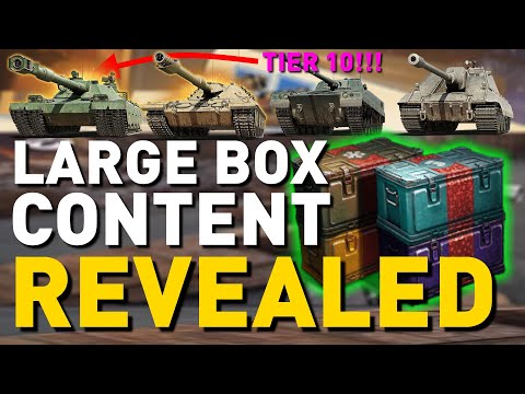 TIER 10s + LARGE BOXES REVEALED in World of Tanks!