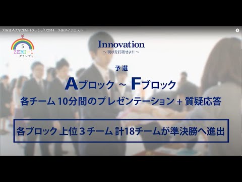 大阪経済大学ZEMI-1グランプリ2014　予選ダイジェスト