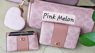 COACH 💖 Pink Melon 💖 Credit Card Wallet Unboxing