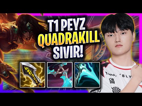 PEYZ GETS QUADRAKILL WITH SIVIR! - T1 Peyz Plays Sivir ADC vs Varus! | Season 2026
