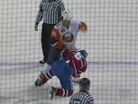 Joel Rechlicz vs Tom Kostopoulos Mar 12, 2009 - RDS feed