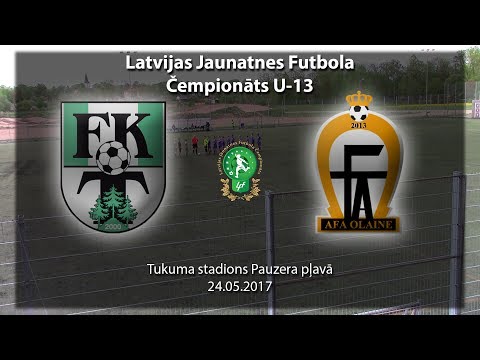 U-13 FK Tukums 2000/TSS - AFA Olaine (Highlights)