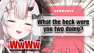 Ayame & Towa's "Healthy Walk" Immediately Turned Into a Food Trip [Hololive]