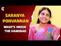 Saranya Ponvannan HANDBAG Secrets Revealed by VJ Ashiq | What's inisde the Handbag