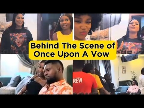 BTS.. Romantic Behind The Scene Of Once Upon A Vow..Sonia Uche And Maurice Sam 🥰❤️