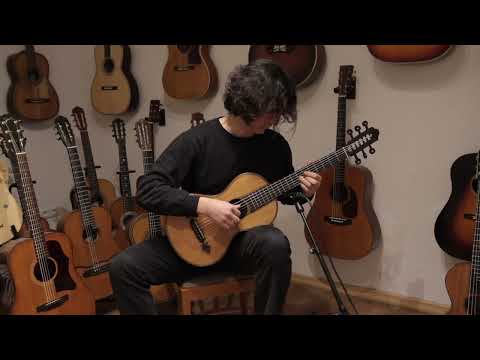 Joseph Kriner 1865 - outstandingly crafted guitar with extremely good sound and special design + check video image 14