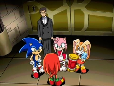 Sonic X Comparison: Sonic & His Friends Convince Knuckles To Find The Key (Japanese VS English)