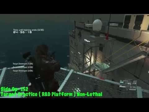 Metal Gear Solid V : Side Op 152 R&D Platform Non-Lethal Route