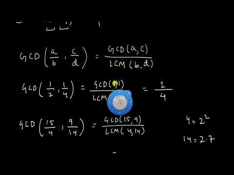 GCD and LCM of fractions
