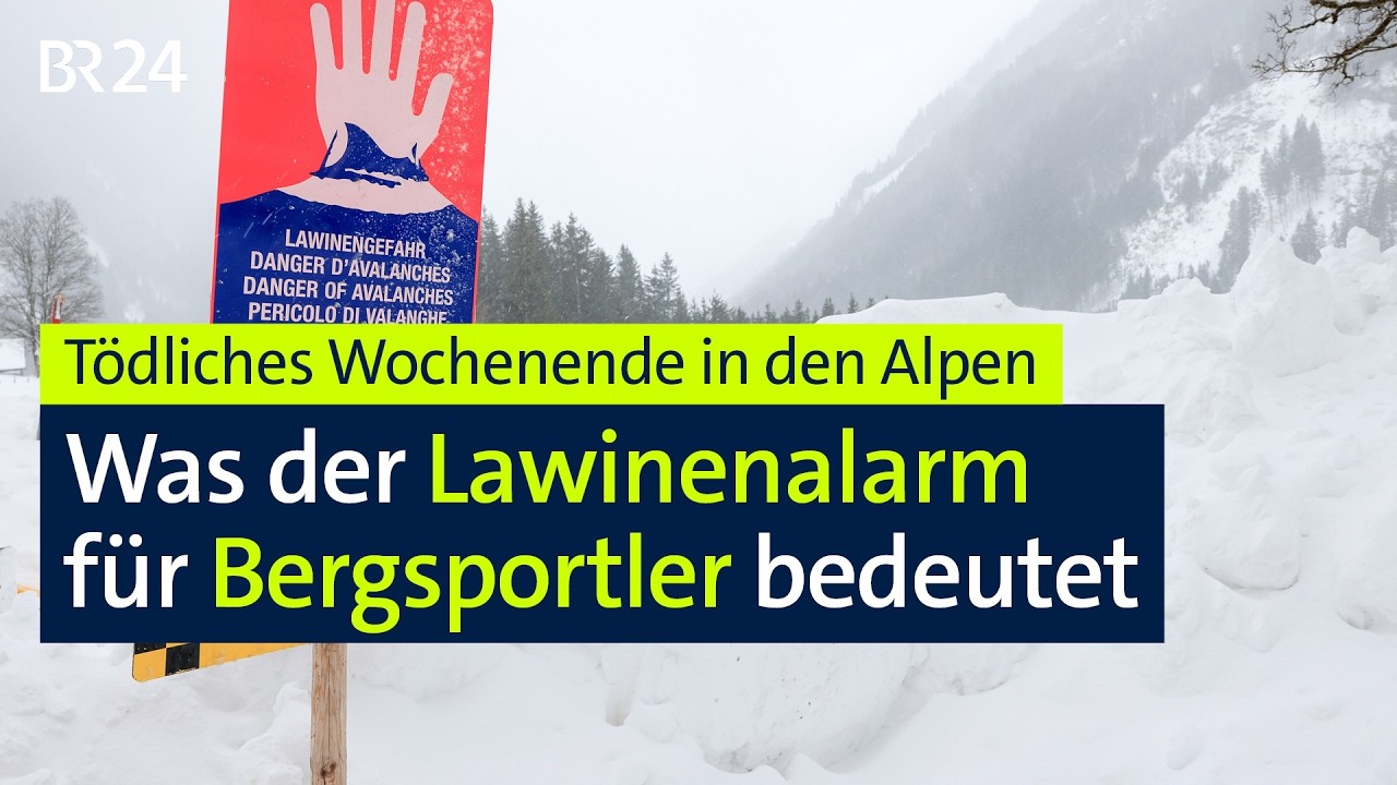 Tödliches Wochenende in den Alpen: Was der Lawinenalarm für Bergsportler bedeutet | BR24