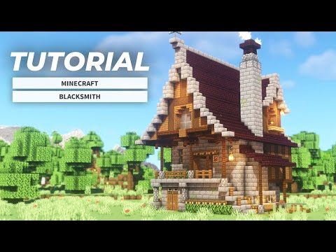 SEVENのマイクラ建築 - Minecraft: How To Build A Medieval Blacksmith (fantasy Build)