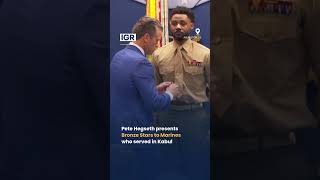 Pete Hegseth Honours Marines Who Served During Abbey Gate Attack | IGR | India Global Review