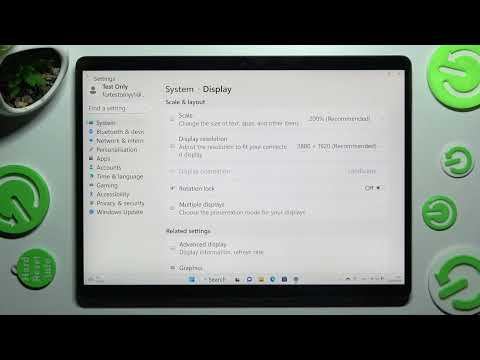 MICROSOFT SURFACE PRO 8 - How To Turn On & Off Auto Rotate Screen