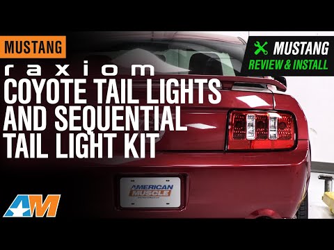 2005-2009 Mustang Raxiom Coyote Tail Lights and Sequential Tail Light Kit Review & Install