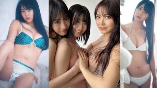 NMB48 白間美瑠 セクシー画像集。水着グラビ＆アオフショット！『上西怜ち・横野すみれBOMB! 2020年3月号』 miru shiroma 시로마 미루