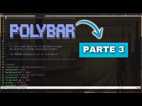 (3/3) POLYBAR - Adicionando fontes e unicodes.