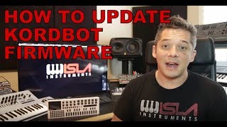 Video thumbnail for KordBot Tutorials - How to Update Firmware by Isla Instruments