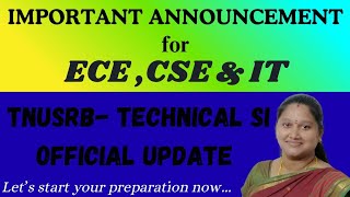 Download lagu TNUSRB-TECHNICAL SI exam officialupdate 2026#tnusrb#technicalsi#ece#cse#it #update#stretegy#approach mp3