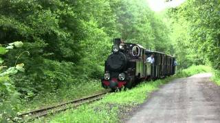 preview picture of video 'Bialosliwie - Poborka steam train part 2 (PL)'