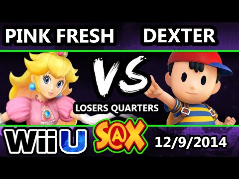 S@X - Dexter (Ness) Vs. Pink Fresh (Peach) SSB4 Losers Quarters - Smash For Wii U