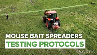 Testing mouse bait spreaders: How the process worked