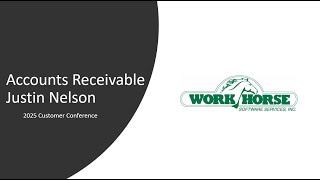 Customer Conference 2025 - Accounts Receivable Overview
