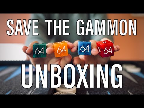 UNBOXING Backgammon Doubling Cube Chouette Set from Save the Gammon!