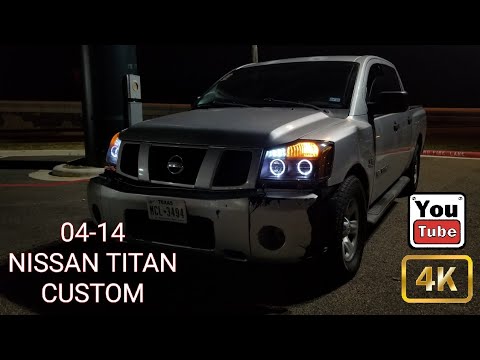 Installing projector headlights with halos on the Nissan Titan