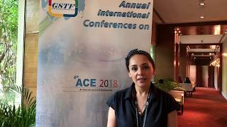 Ms. Ana Silvia Aguilera Vieyra at ACE Conference 2018 by GSTF Singapore