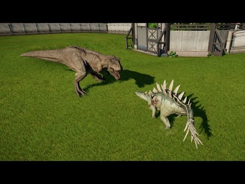TREX vs ALL HERBIVORE DINOSAURS - Jurassic World Evolution