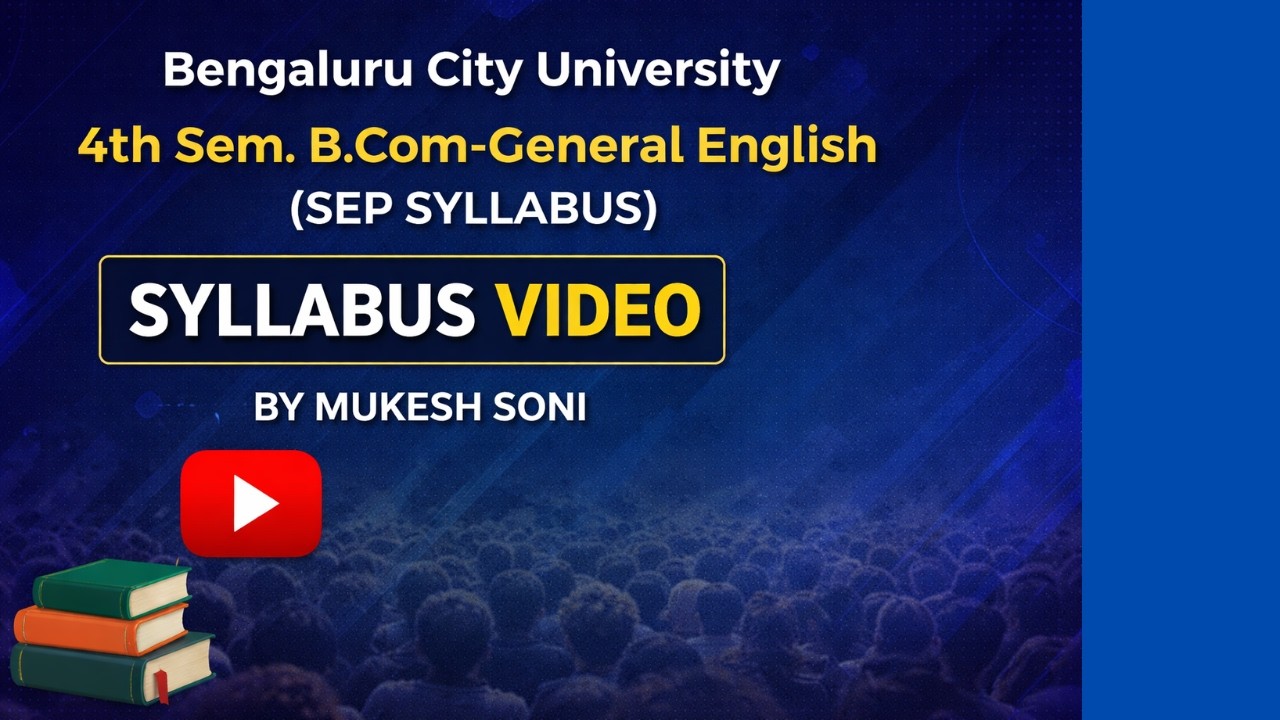 BCU-4th Sem. B.Com-General English-SYLLABUS