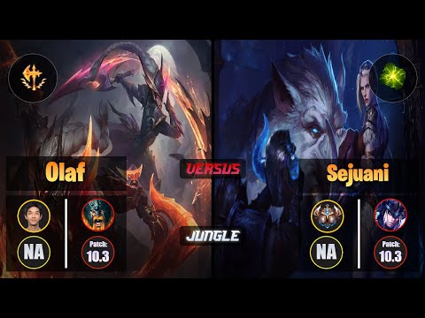 Blaber OLAF (Jungle) [Conqueror] VS SEJUANI - Challenger NA Patch 10.3