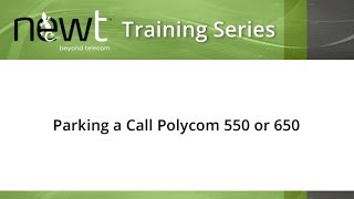 How to Park a Call on a Polycom 550/650
