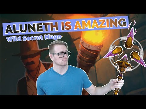 Hearthstone | Aluneth is Amazing | Wild Secret Mage | Rastakhan's Rumble | Legend Gameplay