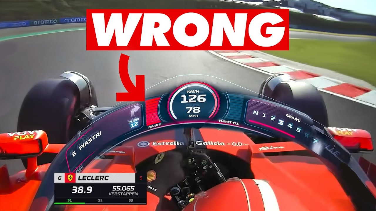 Don't Use F1 TV Graphics for Racecraft Advice