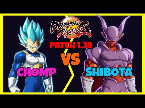 DBFZ PATCH 1.38 - CHOMP vs SHIBOTA (Blue Vegeta, Android 17, Android 16 vs Baby 2, Janemba, Frieza)