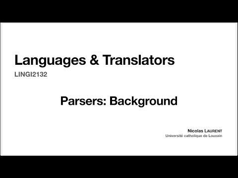 4. Parsers: Background