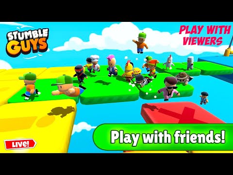 STUMBLE GUYS PLAY WITH MY SUBSCRIBERS | STUMBLE GUYS LIVE STREAM INZZ GAMER