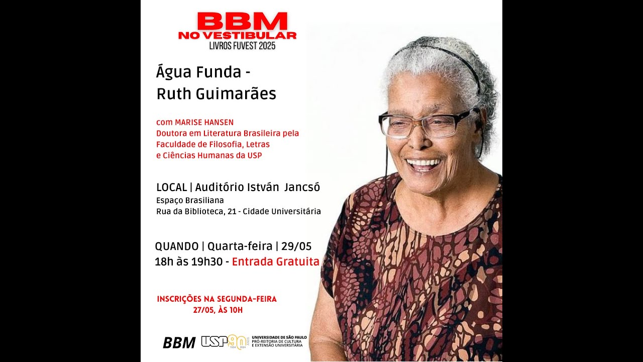 BBM no Vestibular 2024 - Água Funda - Ruth Guimarães, com Marise Hansen
