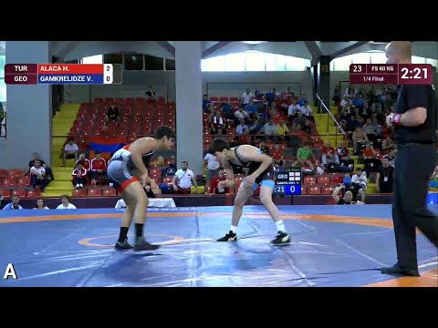1/4 FS - 60 kg: H. ALACA (TUR) v. V. GAMKRELIDZE (GEO)