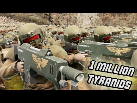 1 Million Tyranids vs 100,000 Guardsmen - Ultimate Epic Battle Simulator 2 (Warhammer 40k Mods)