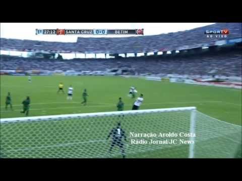 Gols - Santa Cruz 2x1 Betim-MG; Melhores Momentos -  Acesso Série B 2014 - Festa da Torcida