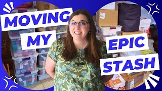 MOVING MY CRAFT ROOM - Coming to Terms with My EPIC Stash as I Pack PLUS Sneak Peek of My New Space
