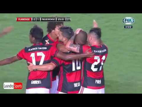 Gols, Flamengo 3 x 1 Figueirense   Copa Sul Americana
