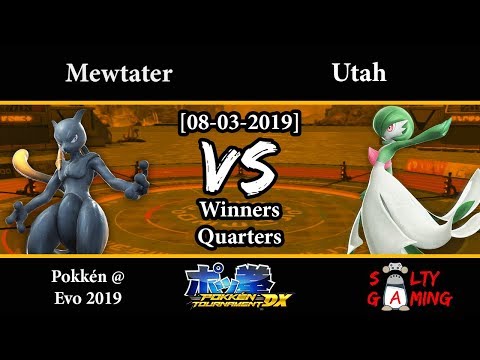 Pokkén @ Evo 2019 - Mewtater (Shadow Mewtwo) vs Utah (Gardevoir) WQ
