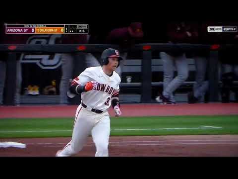 Oklahoma State's David Mendham hits home run vs. Arizona State