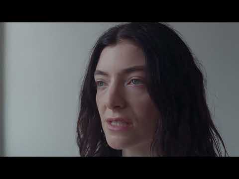 Screenshot from Man of the Year lyrics video by Lorde