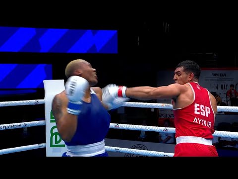 R16 (92+KG) GHADFA DRISSI EL-AISSAOUI AYOUB (ESP) vs CONGO GERLON (ECU) | IBA Championships 2023