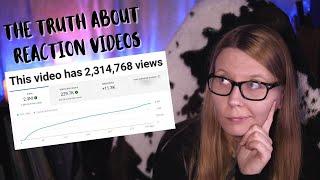 The Truth About Reactions, income from a video with over 2M views &amp; a new channel
