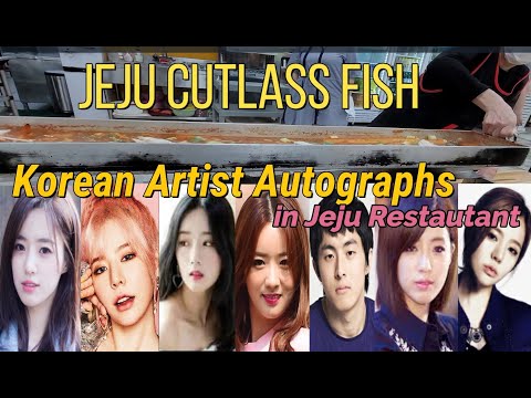 Must eat in Jeju | Some Kpop artist autographs |  braised Cutlass fish